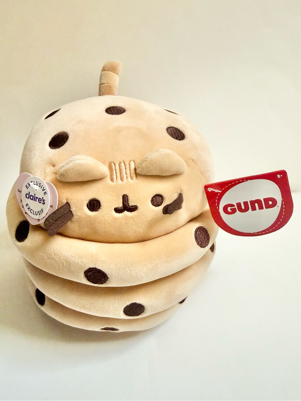 GUND Pusheen Chocolate Chip Cookie Stack Plush - Cream